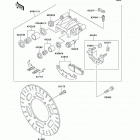 Ninja 500R (EX500-D7) Передний тормоз