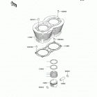 CANADA ONLY (EJ650-A2) Цилиндр и поршни