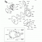 CANADA ONLY (EJ650-A2) Крышки двигателя правые