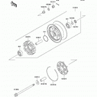 Vulcan 1500 Classic (VN1500-E4) Заднее колесо и цепь