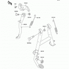 Ninja 500R (EX500-D7) Подножка