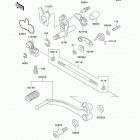 Ninja 500R (EX500-D7) Механизм переключения передач