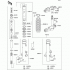 KLR250 (KL250-D17) Передняя вилка