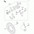 Ninja 500R (EX500-D7) Задний тормоз