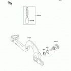 KX125 (KX125-L4) Педаль тормоза