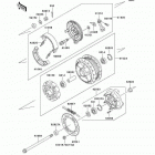 CANADA ONLY (EJ650-A2) Заднее колесо и цепь