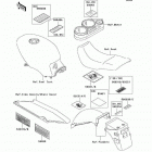 Ninja 500R (EX500-D7) Наклейки предупреждения