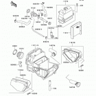 Ninja 500R (EX500-D7) Воздухозаборник