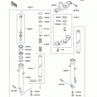 Ninja 500R (EX500-D7) Передняя вилка
