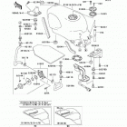 Ninja ZX-6 (ZX600-E8) Топливный бак