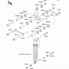 KDX220R (KDX220-A7) Задняя подвеска