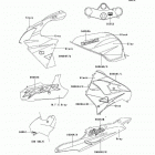 Ninja ZX-9R (ZX900-E2) Decals(gray / black)(zx900-e2)