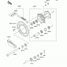KX125 (KX125-L2) Задняя ступица колеса