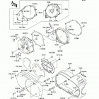 Vulcan 1500 Nomad (VN1500-G2A) Левая крышка двигателя