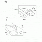 KDX220R (KDX220-A7) Боковые обтекатели