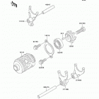 KDX220R (KDX220-A7) Валы и вилки переключения передач