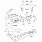 Ninja 500R (EX500-D8) Decals(violet)(ex500-d8)
