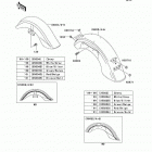 Vulcan 1500 Classic (VN1500-E4) Fenders(vn1500-e2-e4)