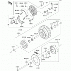 Vulcan 800 Classic (VN800-B5) Заднее колесо и цепь