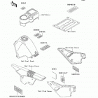 KLR650 (KL650-A14) Наклейки предупреждения