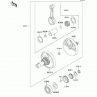 KLR650 (KL650-A14) Crankshaft(kl650ae032206-)