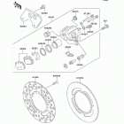 KX100 (KX100-C3) Задний тормоз