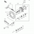 KX250 (KX250-L2) Задняя ступица колеса