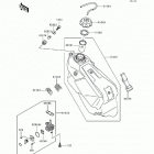 KX250 (KX250-L2) Топливный бак