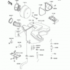 KLR650 (KL650-A14) Воздухозаборник