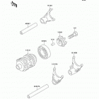 KX100 (KX100-C3) Валы и вилки переключения передач