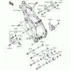KX250 (KX250-L2) Рама ,крепежные детали