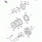 KX125 (KX125-L2) Сцепление