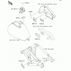 Vulcan 800 Classic (VN800-B5) Наклейки предупреждения