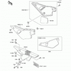 KLR650 (KL650-A14) Боковые обтекатели