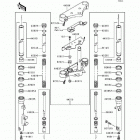 Vulcan 500 LTD (EN500-C5) Передняя вилка