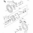 KX80 (KX80-W3) Задняя ступица колеса