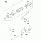 Vulcan 800 Classic (VN800-B5) Валы и вилки переключения передач