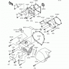 Vulcan 800 (VN800-A2) Левая крышка двигателя