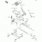Vulcan 800 (VN800-A2) Педаль тормоза