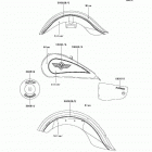 Vulcan 1500 Classic (VN1500-E2) Decals(blue / silver)(vn1500-e2)