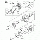 Vulcan 800 (VN800-A2) Заднее колесо и цепь