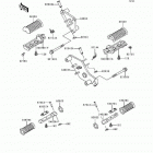 Vulcan 800 (VN800-A2) Подножки