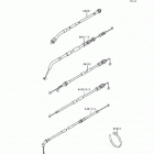 Ninja 500 (EX500-D3) Тросы управления