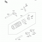 KX60 (KX60-B10) Валы и вилки переключения передач