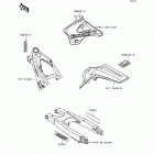 KX250 (KX250-K5) Наклейки предупреждения
