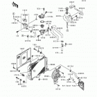 Ninja 500 (EX500-D3) Радиатор