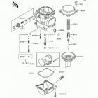 Ninja 500 (EX500-D3) Карбюратор в разборе