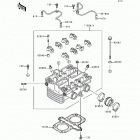 Ninja 500 (EX500-D3) Головка цилиндра