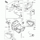 Ninja 500 (EX500-D3) Воздухозаборник