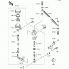 Ninja 500 (EX500-D3) Задний торм цилиндр